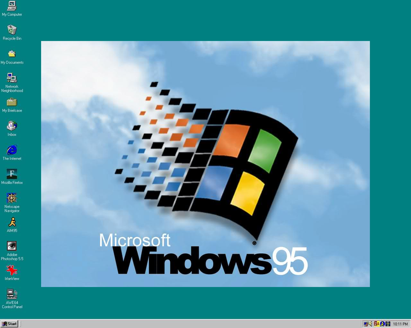 Illustration for article titled Amazingly cringe old wallpapers